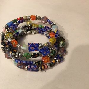 Minori bead memory bracelet glass beads